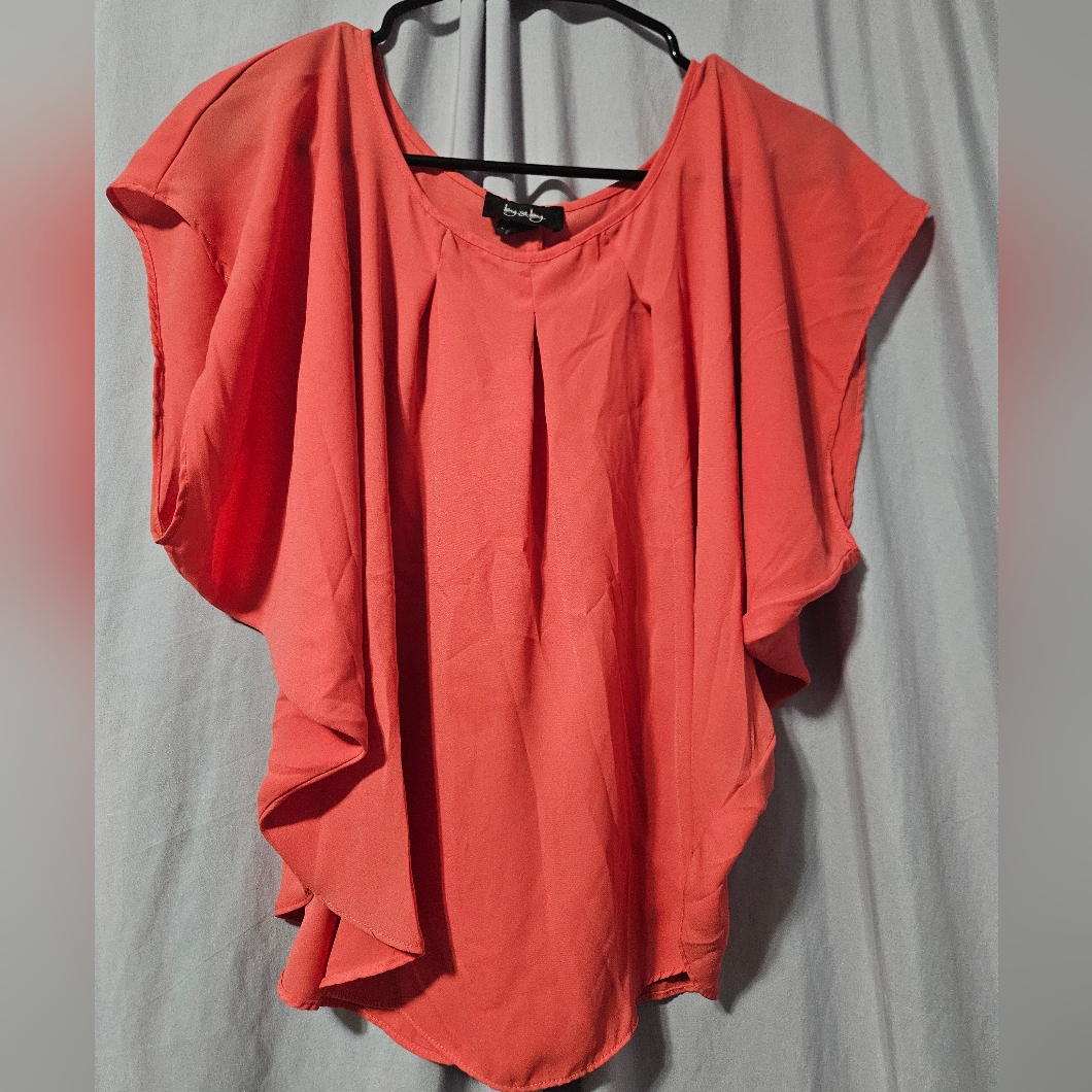 By & By Coral Blouse